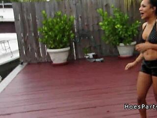 i saw a group of hot amateur college babes partyn' and fuckin'