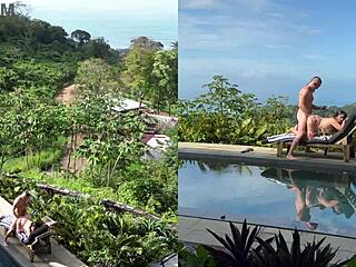 Real outdoors public sex with multiple angles and facial cumshot