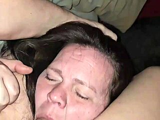 Milf Sucks Cock And Plays With The Tit Deep Throat