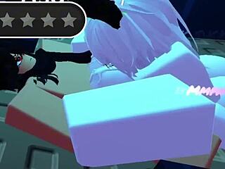 That Roblox slut just kept coming back for more action.