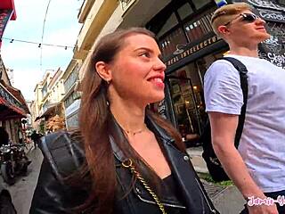 Couple enjoys exciting shower sex in Athens vlog