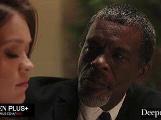 deeper naughty brat katie kush rides big black cock after blowjob and masturbation in garage