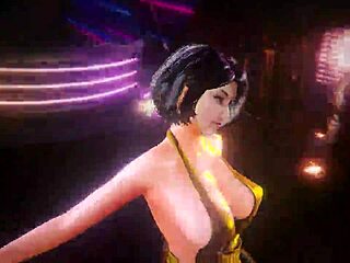 Hot girl twerking in sex video.