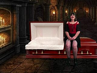 Granny Vampyra Swallows Cock Like a Cum Vampire!