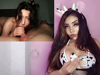 Jonge Russin met grote natuurlijke tieten neemt harde anaal, ongelooflijk! 😍