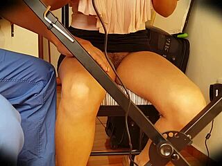 Colombian university student goes without panties under her skirt