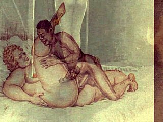 Vintage erotic animation with doggystyle and bent over scenes