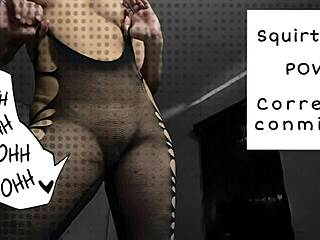 You watching this latina amateur squirt all over her vibrator in pov?