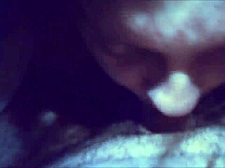 my girlfriend gets cumshot in bed, swallowing it all