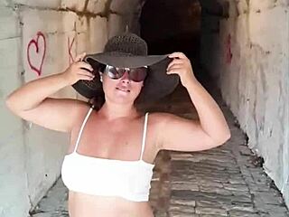 Hot Stepmom Teases And Blows In Public!