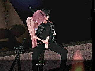 Whoa, intense camping sex in SAO NTR!