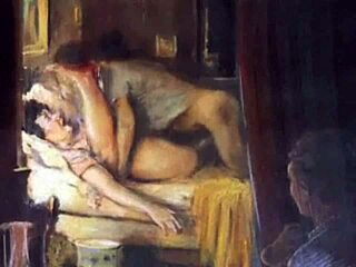 Vintage erotické kresby vystavené