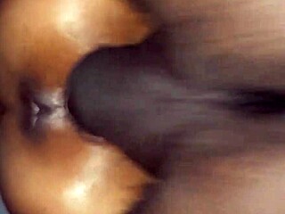 My small pussy takes a big black dick