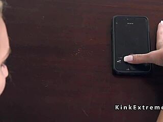 huge tits slave butt plugged and banged hard. her submission is total!