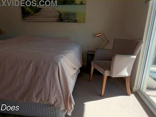 Wife tries on various panties at home