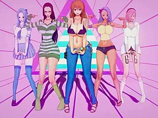 Wow, Check Out This Sexy Slut Dancing And Using Toys For Anal Orgasm In One Piece Mmd!