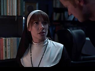 러시아 빨강머리 수녀 섹스 참을 수 없어, 시간 멈춘 상태에서 박아