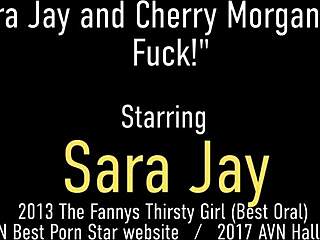 Sara Jay And Cherry Morgan In Deep Throat And Pussy Fucking Scene