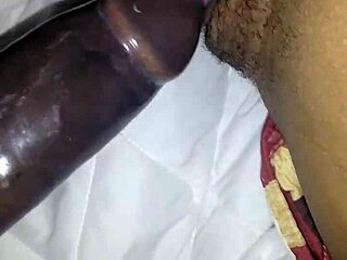 Sexy ebony ass gets doggystyle pounding