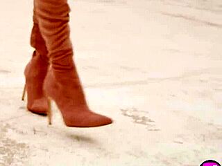 perfect natural babe undresses, rips clothes, shows big tits and ass after striptease