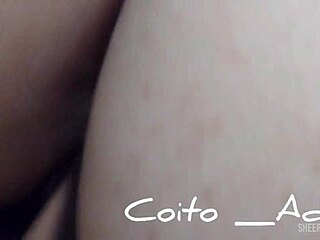 Colombian Girl Moans Loudly During Doggystyle Creampie!