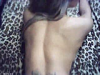 glasses cam: azn blonde meets maxxx loadz for blowjob behind scenes.