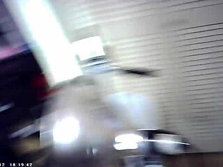 glasses cam: azn blonde meets maxxx loadz for blowjob behind scenes.