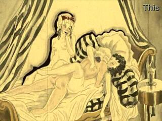 Vintage Erotic Drawings Displayed