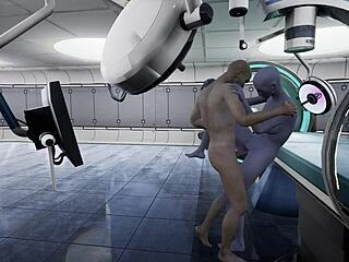 wanna play contact with alien monster in hairless action?