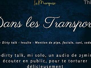 Travesti provoca con audio francés y charla sucia en transporte público