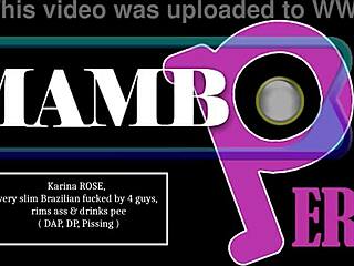 Karina Rose voelt intense emoties tijdens dubbele penetratie met vieze praat