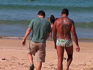 babaloo getting double cock action with bent over and cum shots