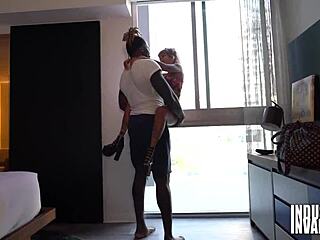 I love blowing huge black dick with my big tits