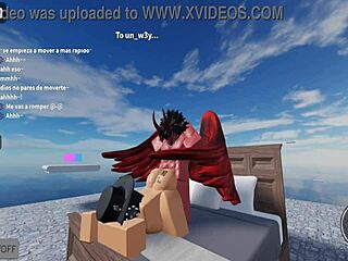 Hard rammen met een hoer in Roblox, geen gedoe