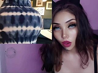 sexy mommy masturbates to orgasm with big tits bouncing.