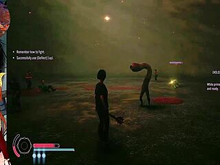 slitterhead uncensored part one with sexy asian tits in game