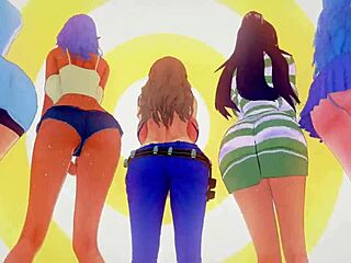 Wow, Check Out This Sexy Slut Dancing And Using Toys For Anal Orgasm In One Piece Mmd!