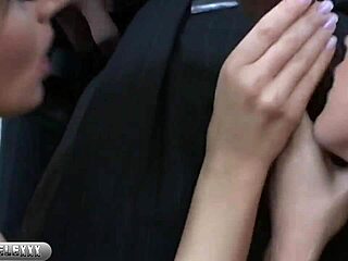 European hotties Lilit in a group double setting