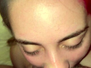 18-year-old blonde gives teasing blowjob pov