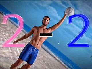 is this petite redhead topless on the beach with a thug?