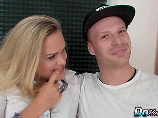 wife barra brass relaxes next to hubby in quiet moment