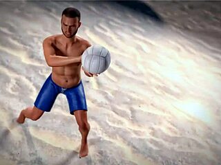 is this petite redhead topless on the beach with a thug?