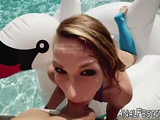 charley hart's natural tits drilled hard poolside