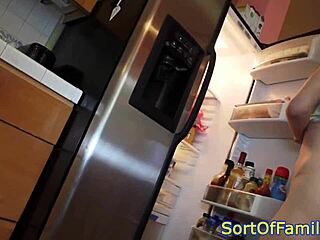 This redhead stepdaughter sucks her black stepdad's cock! 😈