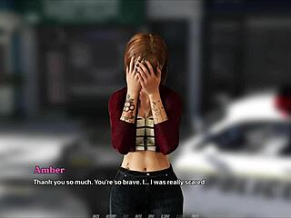 in savior 3, the curvy character with big tits wears a cute outfit.