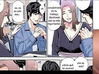 mature woman secretly desires young neighbor in spanish cartoon