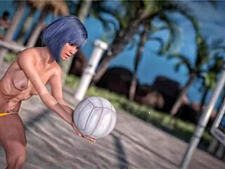 is this petite redhead topless on the beach with a thug?