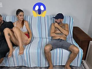 Wife Shows Off To Husband's Friend