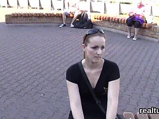 flawless czech teen teased in hypermarket then penetrated pov with anal 😈