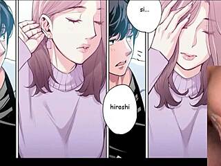 mature woman secretly desires young neighbor in spanish cartoon